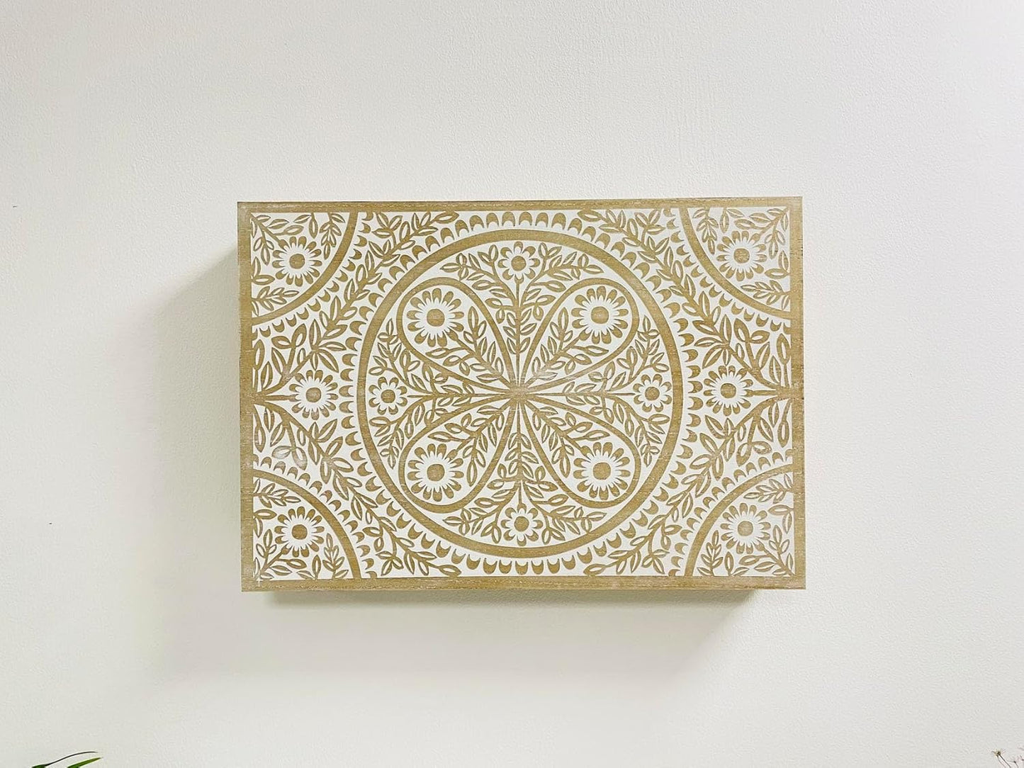 Tapa Contador de luz Cubre Cuadros electricos Nórdico de Madera Mandala