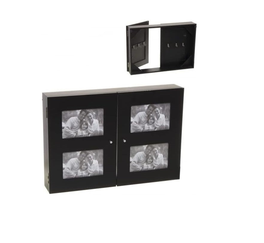 Tapa Contador de luz Cubre Cuadros electricos con Portafotos y Ganchos para Cuelgallaves