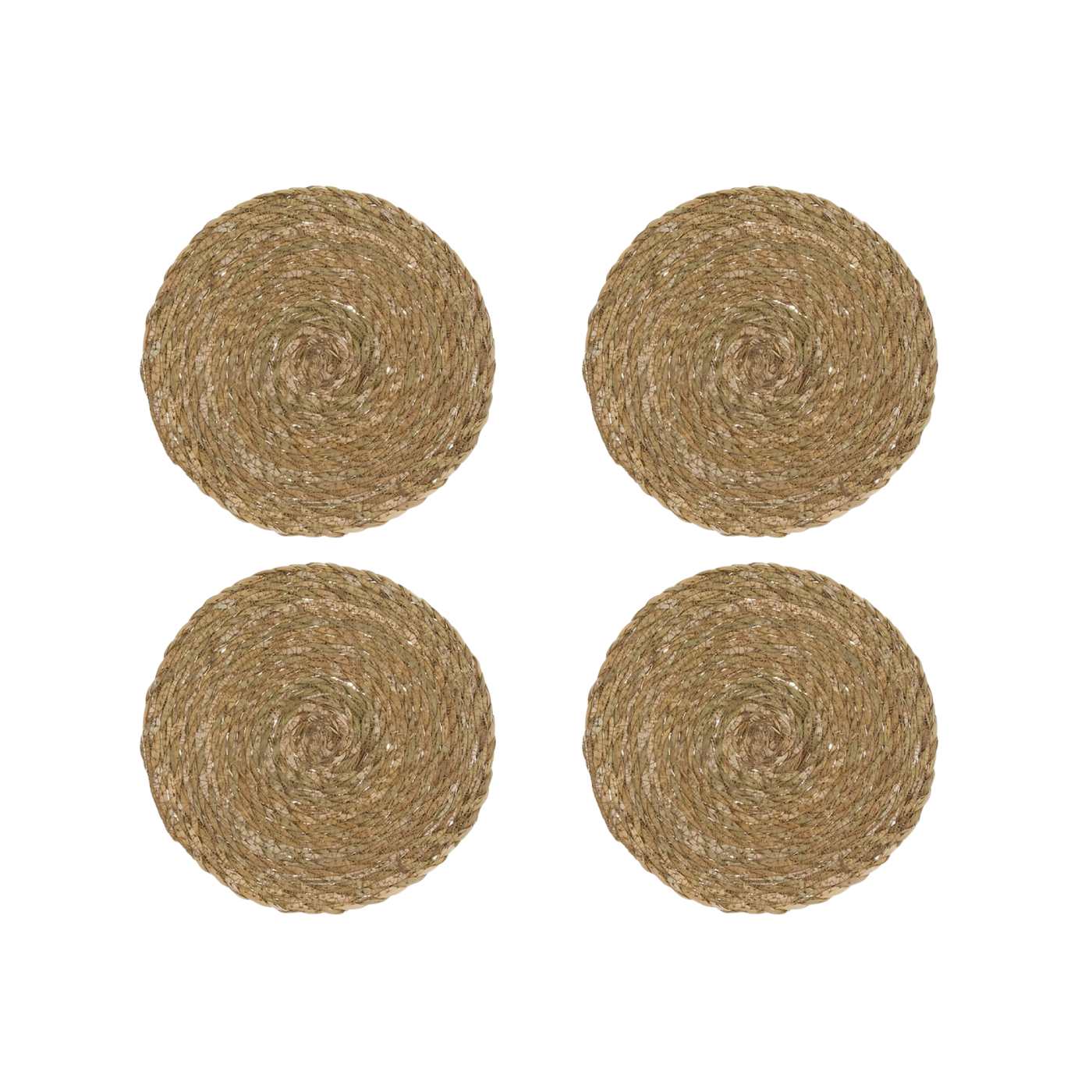 Juego de 4 Manteles Individuales,Salvamanteles de Redondos Multiusos, Manteles Individuales para Mesa de Comedor Conjunto de 4