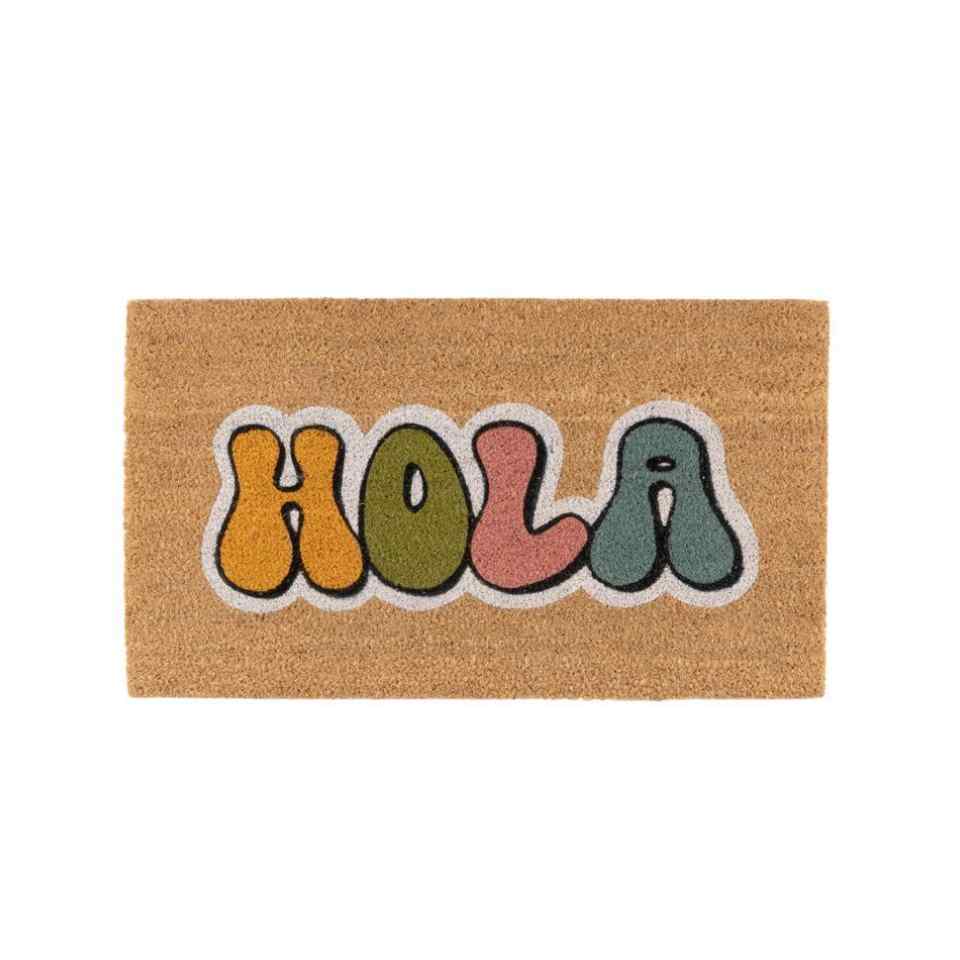 Felpudo Fibra de Coco 70x40cm Antideslizantes - Alfombras Originales para la Entrada a Casa, Pasillos, Puertas de Exterior