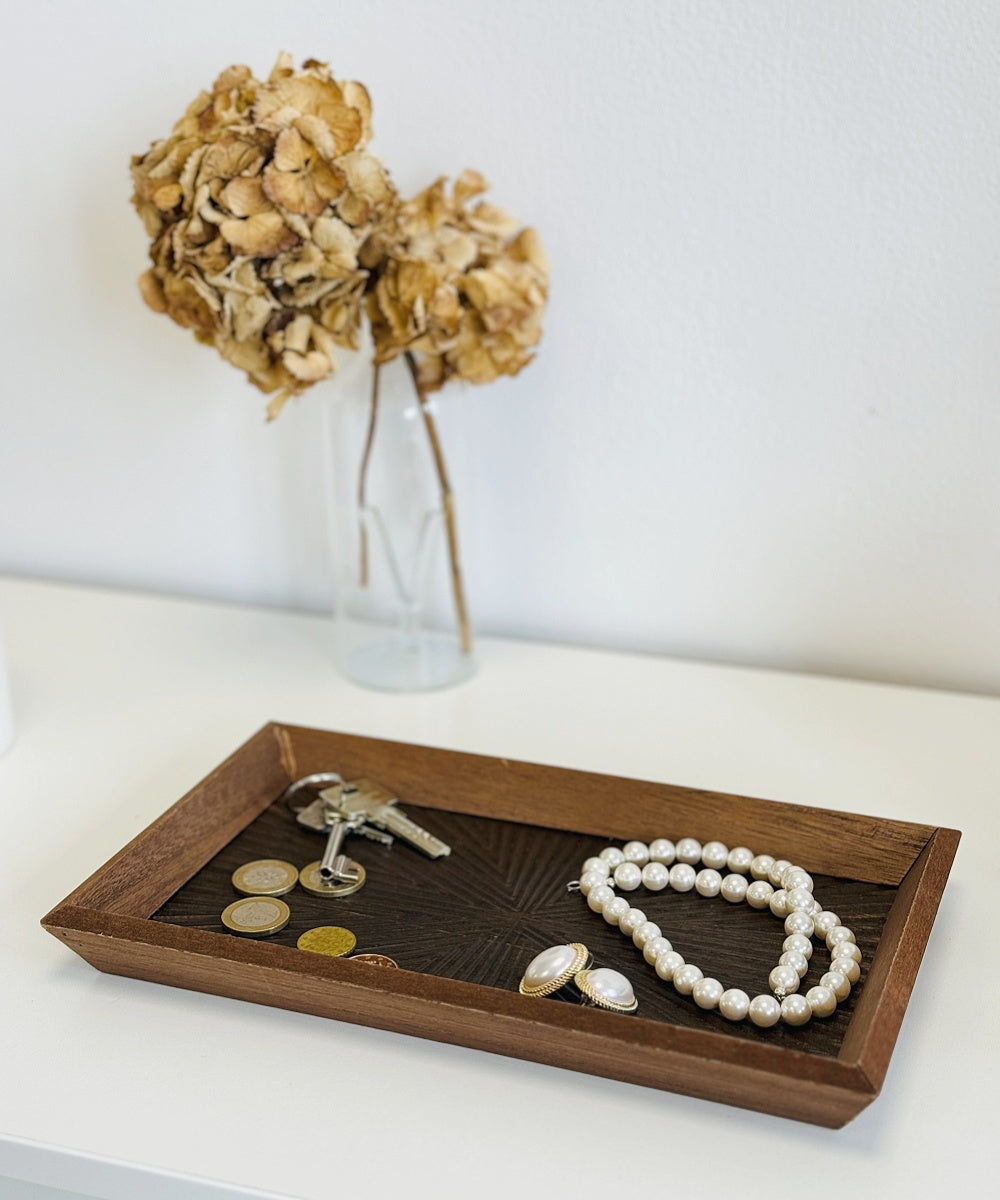 Bandeja Vaciabolsillos de Madera Marron Decape