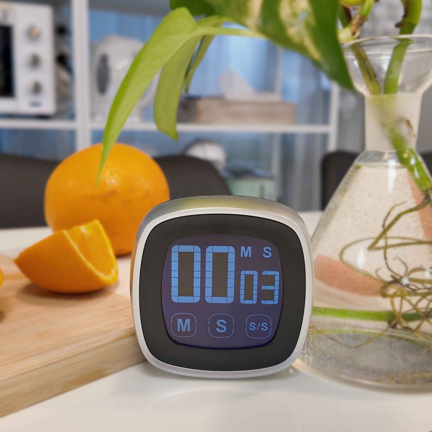 Temporizador de Cocina, Magnético Digital Timer con Pantalla Grande, Temporizador Multifunción Timer en Niños para Estudiar, Trabajar, Hacer Ejercicio
