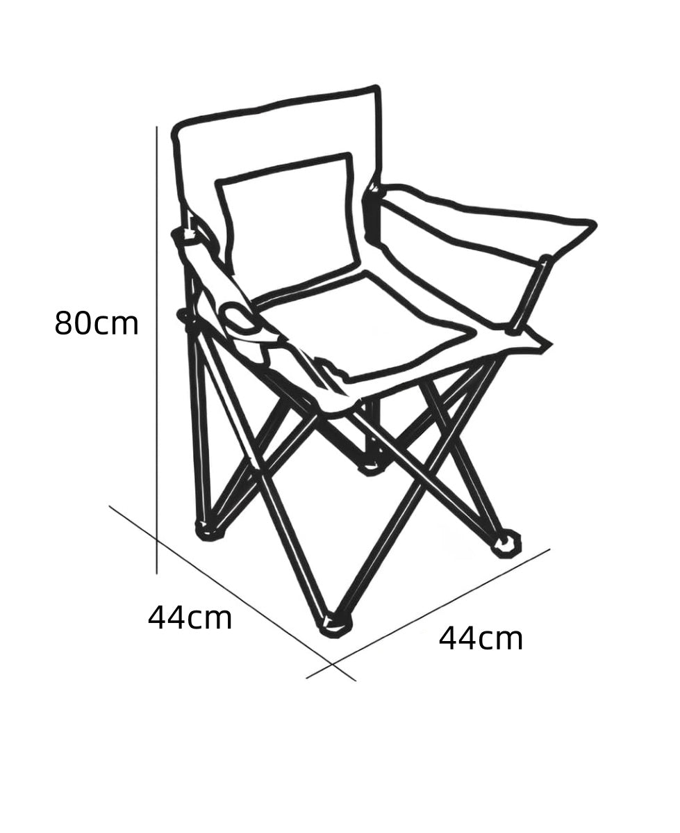 FORNOR 10048 Sillon Plegable Caqui 44 x 44 x 80 cm