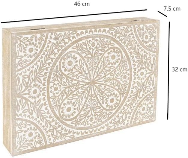 Tapa Contador de luz Cubre Cuadros electricos Nórdico de Madera Mandala