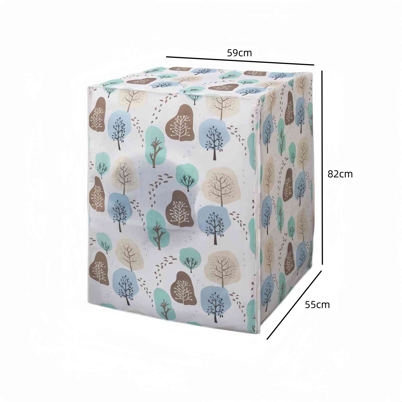 Funda Lavadora Frontal Con Cremallera, Funda lavadora Exterior Impermeable, Funda Para Lavadora Interior Prueba de Polvo