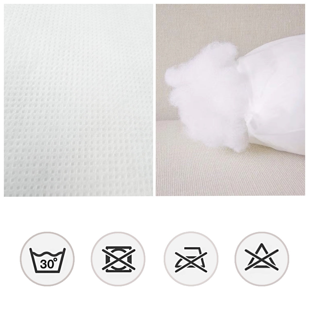 DAMDAM GO Relleno de Cojín Pack de 2, Relleno de Cojín, Rellenos Esponjosidad, Cojín Decorativo para Casa