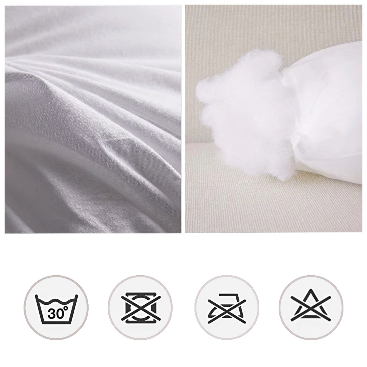 DAMDAM GO Relleno de Cojín Pack de 2, Relleno de Cojín, Rellenos Esponjosidad, Cojín Decorativo para Casa