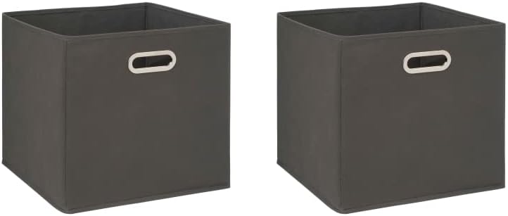 Cajas de Almacenamiento de Tela Cesta Organizador Plegable Pack de 2 Unidades