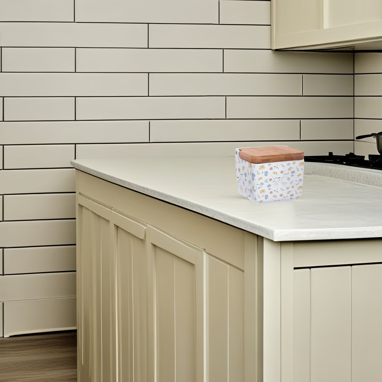 Azucarero Cocina Blanco Minimalista de Cerámica