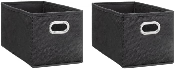 Cajas de Almacenamiento de Tela Cesta Organizador Plegable Pack de 2 Unidades