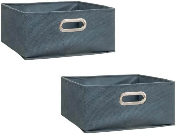 Cajas de Almacenamiento de Tela Cesta Organizador Plegable Pack de 2 Unidades
