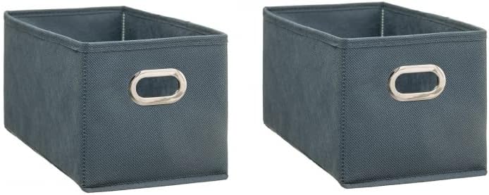 Cajas de Almacenamiento de Tela Cesta Organizador Plegable Pack de 2 Unidades