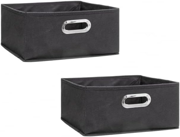 Cajas de Almacenamiento de Tela Cesta Organizador Plegable Pack de 2 Unidades