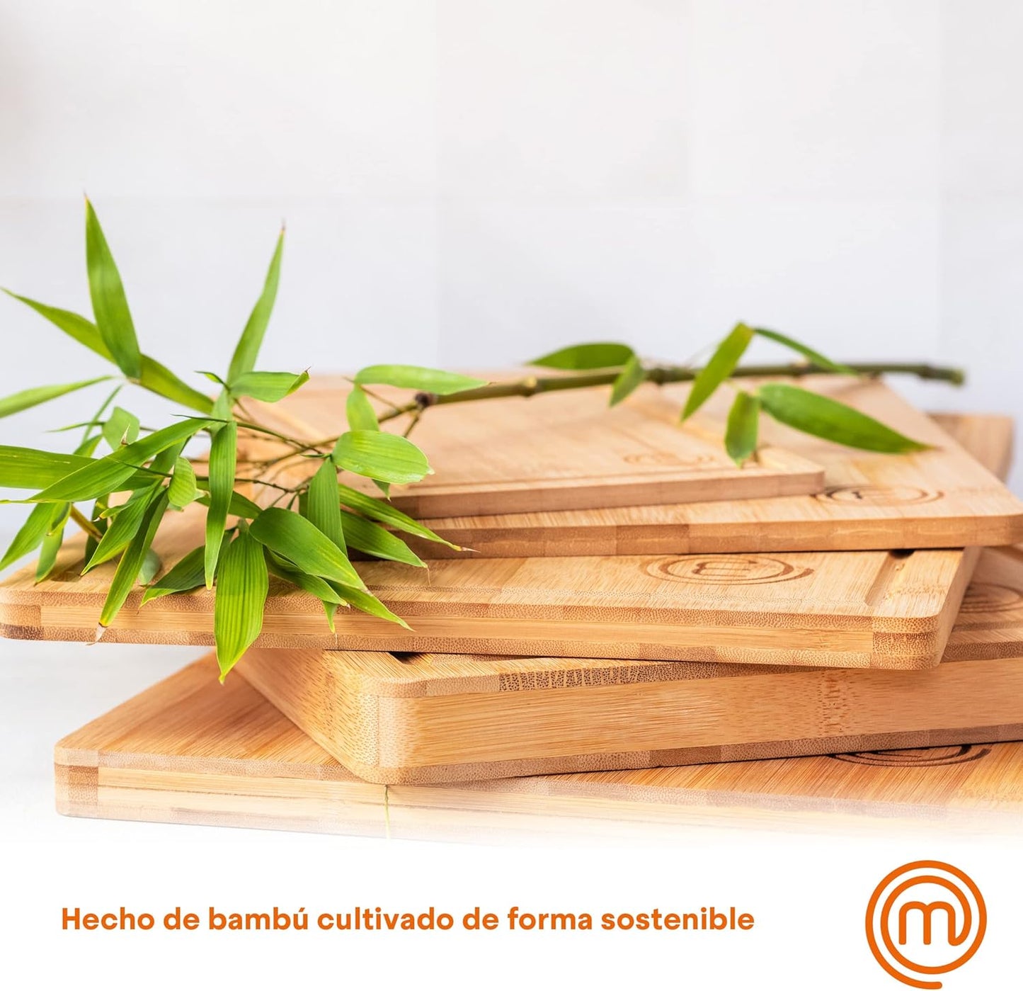 Tabla de cortar de madera, tabla de cocina de bambú, para carne, jamón, pan, queso, con ranura y borde para jugo, natural, sostenible, 38,5 de largo x 26,5 de ancho x 2 de alto