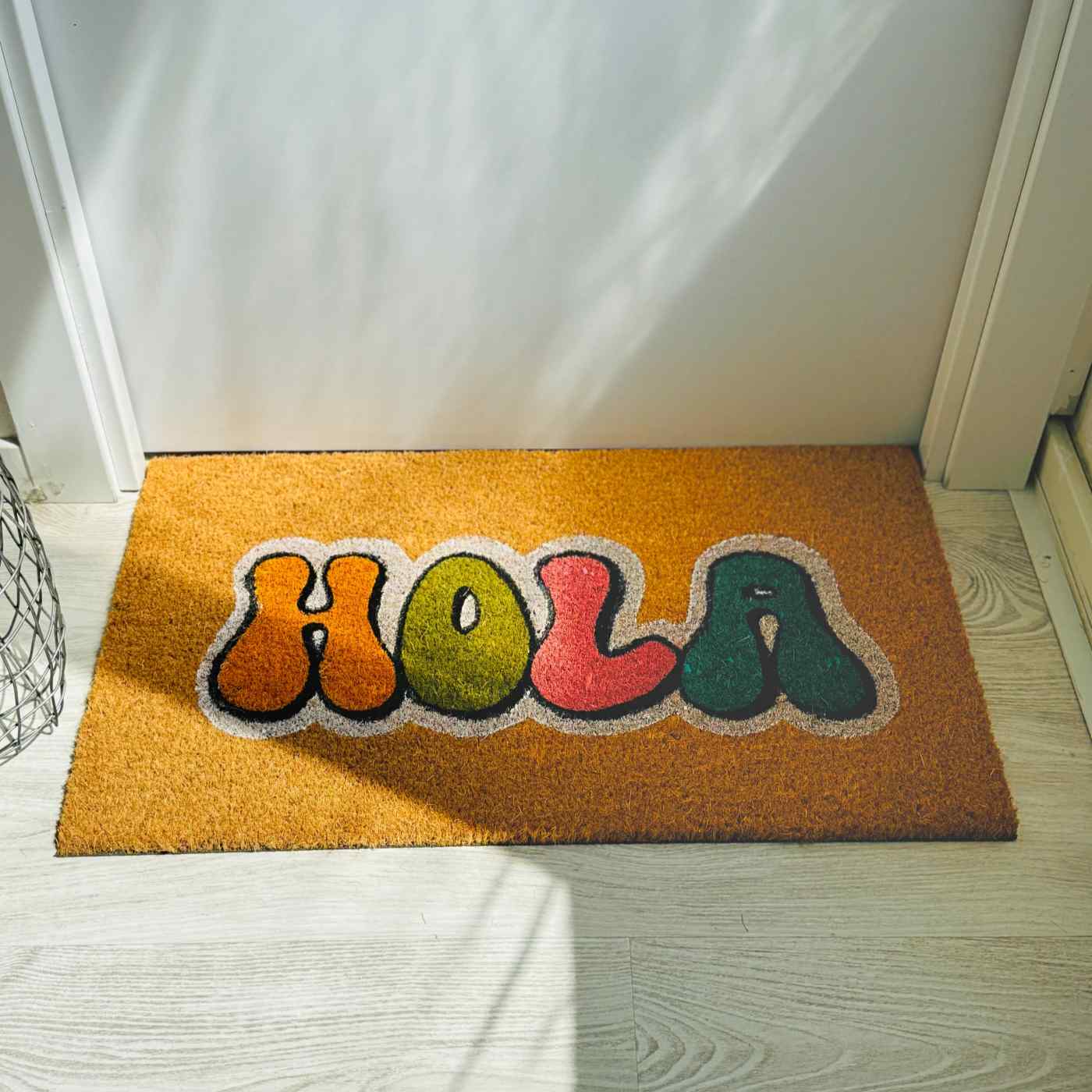 Felpudo Fibra de Coco 70x40cm Antideslizantes - Alfombras Originales para la Entrada a Casa, Pasillos, Puertas de Exterior