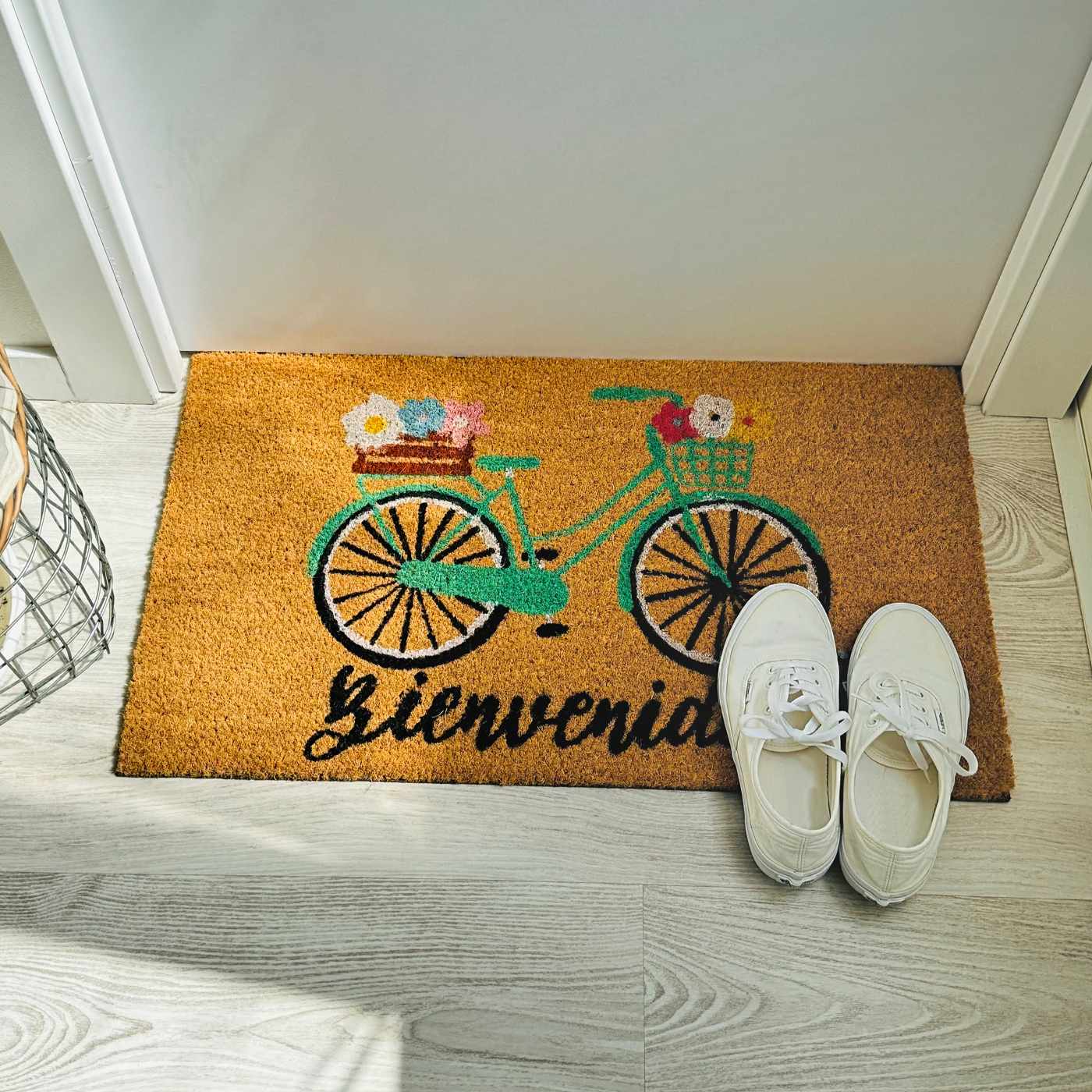 Felpudo Fibra de Coco 70x40cm Antideslizantes - Alfombras Originales para la Entrada a Casa, Pasillos, Puertas de Exterior