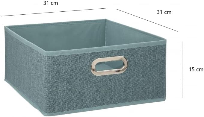Cajas de Almacenamiento de Tela Cesta Organizador Plegable Pack de 2 Unidades