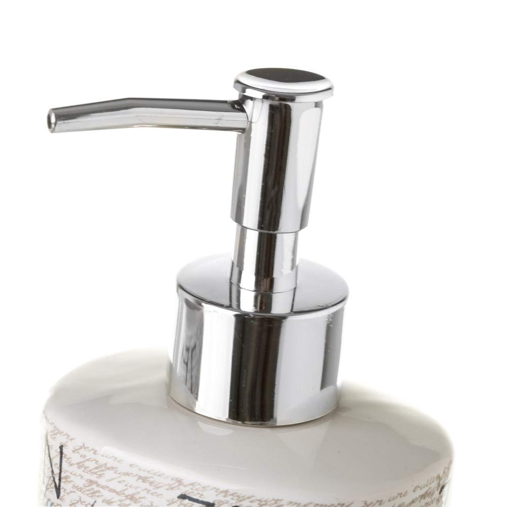 Dispensador y portacepillos Zen de cerámica Azules orientales para Cuarto de baño Sol Naciente