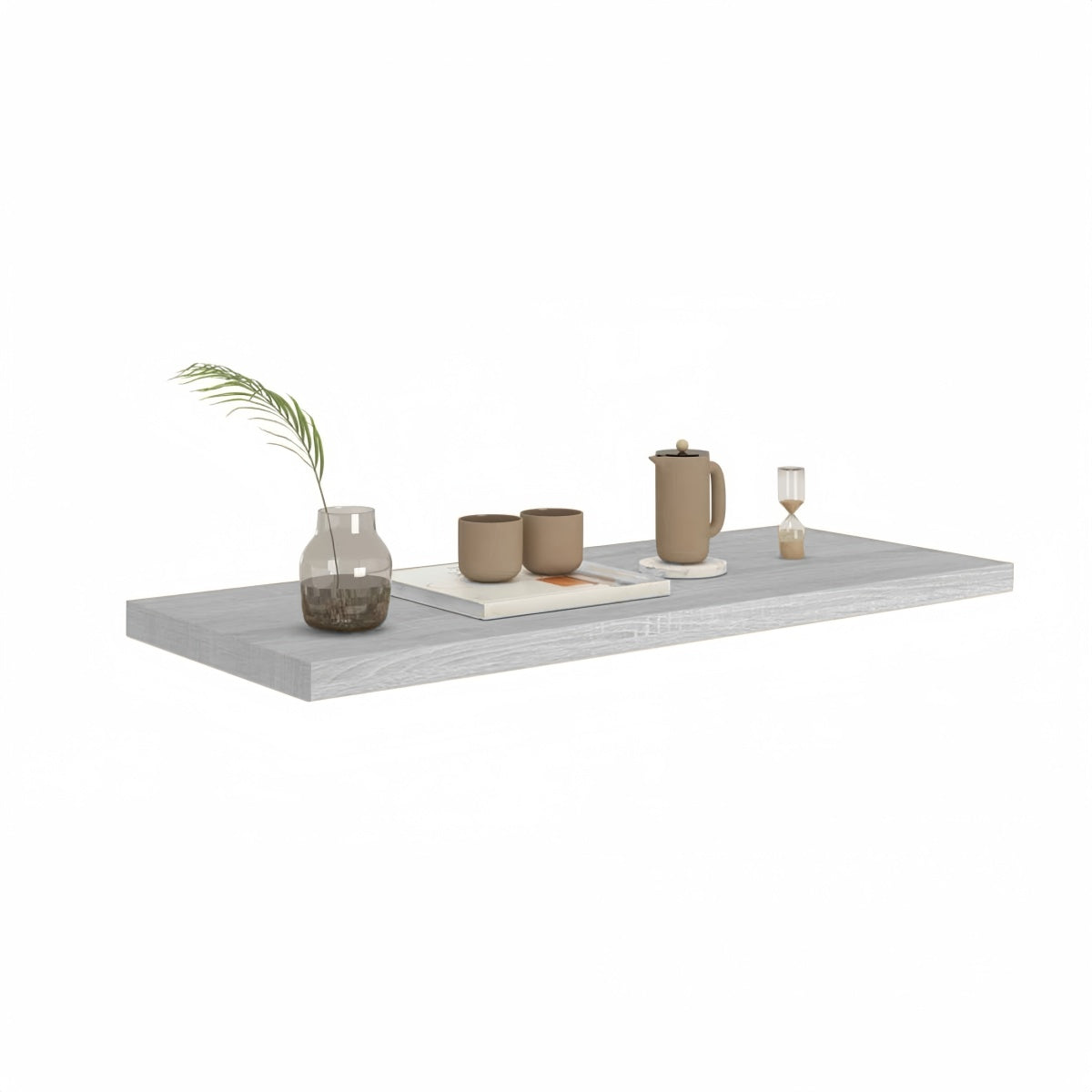 Estante Balda de Pared Flotante, Estante de Pared Madera MDF, Para Salón, Cocina y Dormitorio