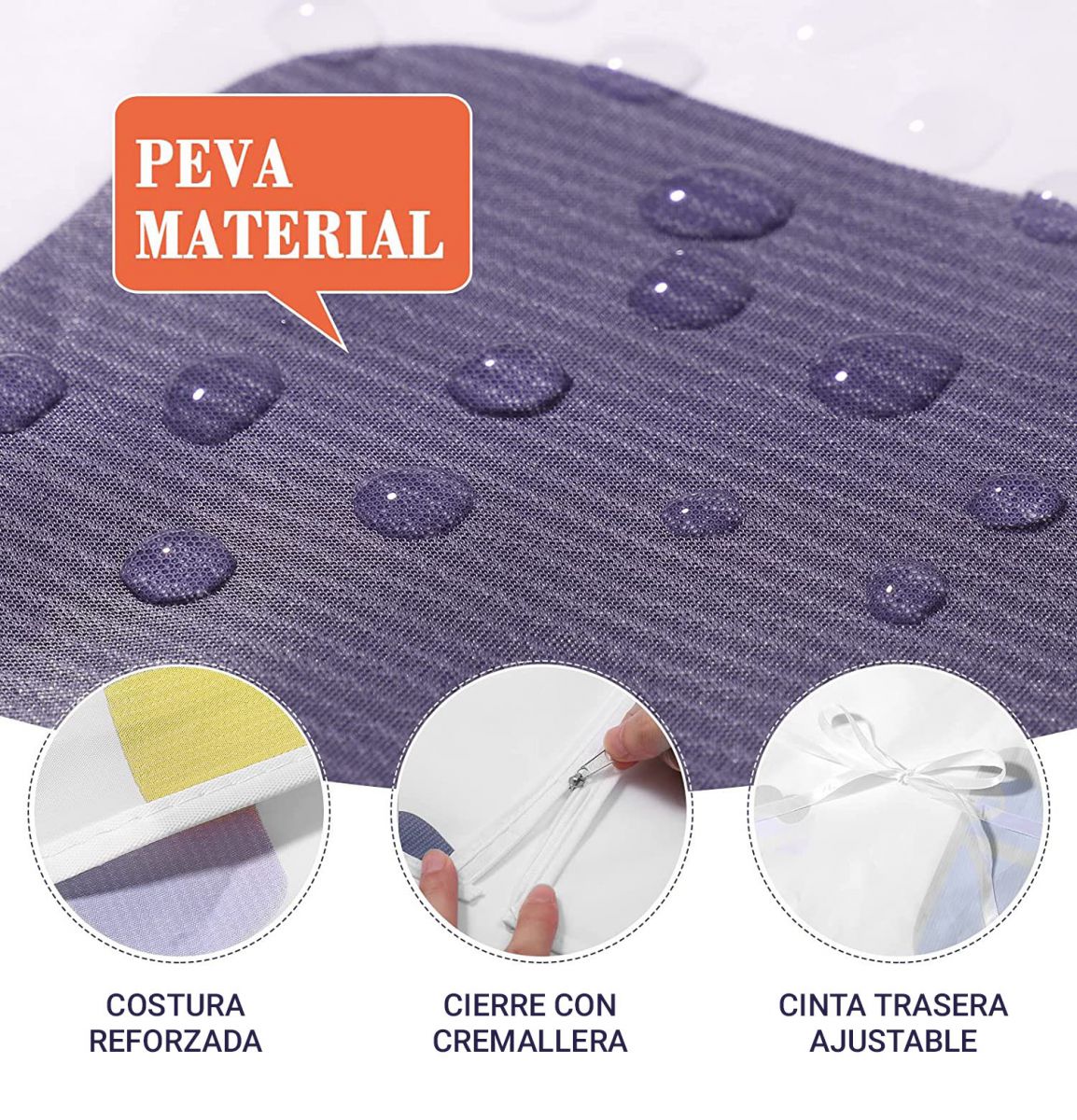 Funda Lavadora Frontal Con Cremallera, Funda lavadora Exterior Impermeable, Funda Para Lavadora Interior Prueba de Polvo