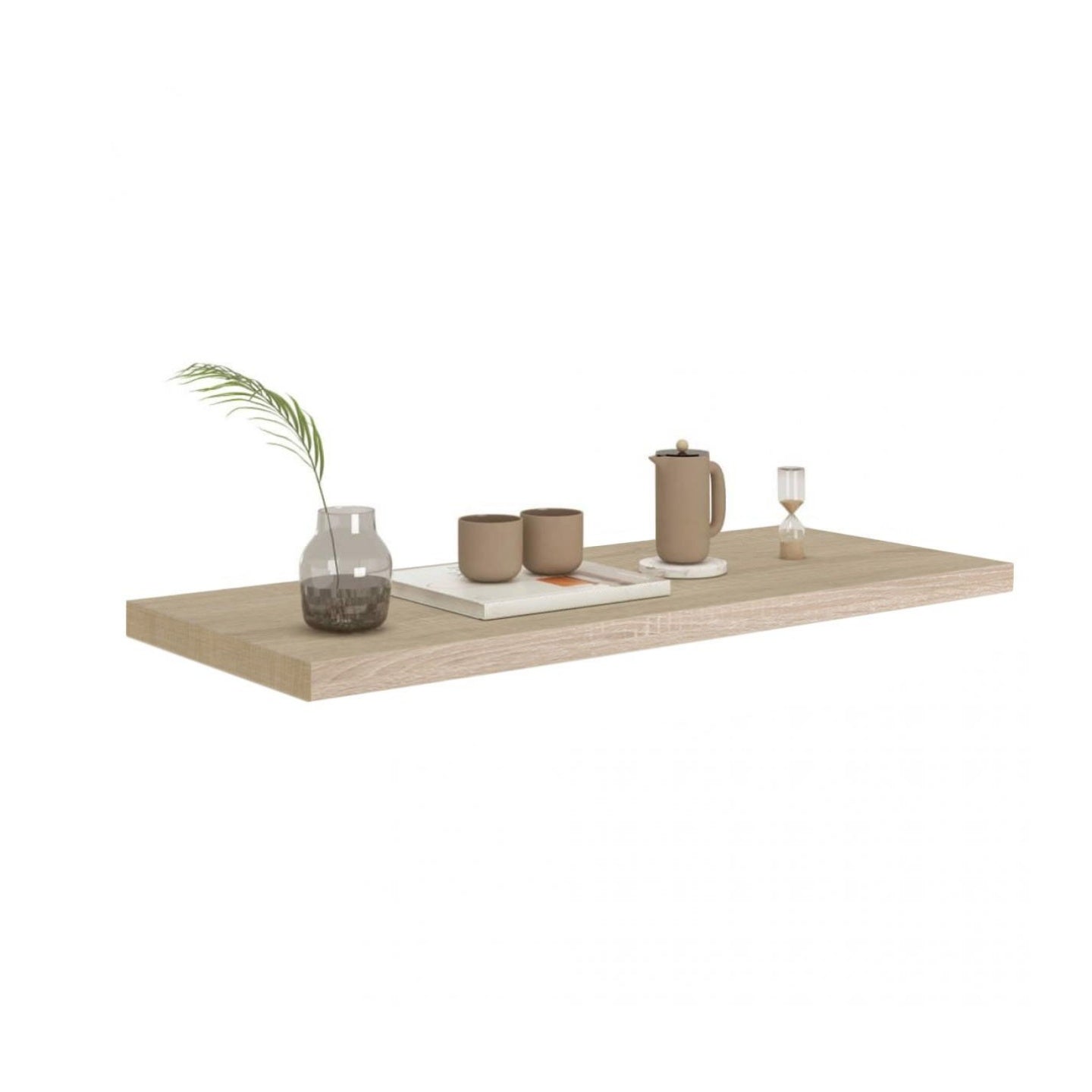 Estante Balda de Pared Flotante, Estante de Pared Madera MDF, Para Salón, Cocina y Dormitorio