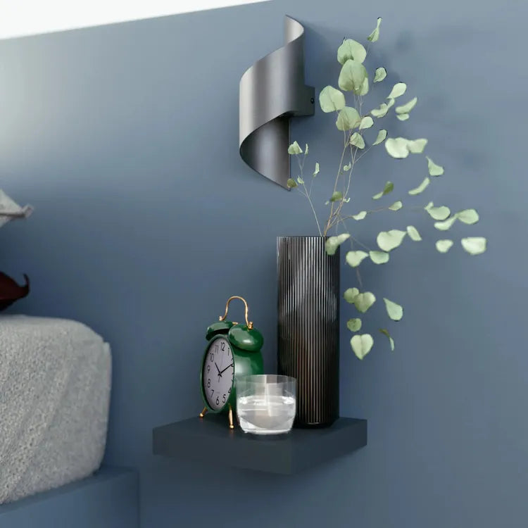 DAMDAM GO Estante Balda de Pared Flotante, Estante de Pared Madera MDF, para Salón, Cocina y Dormitorio - Pack 2