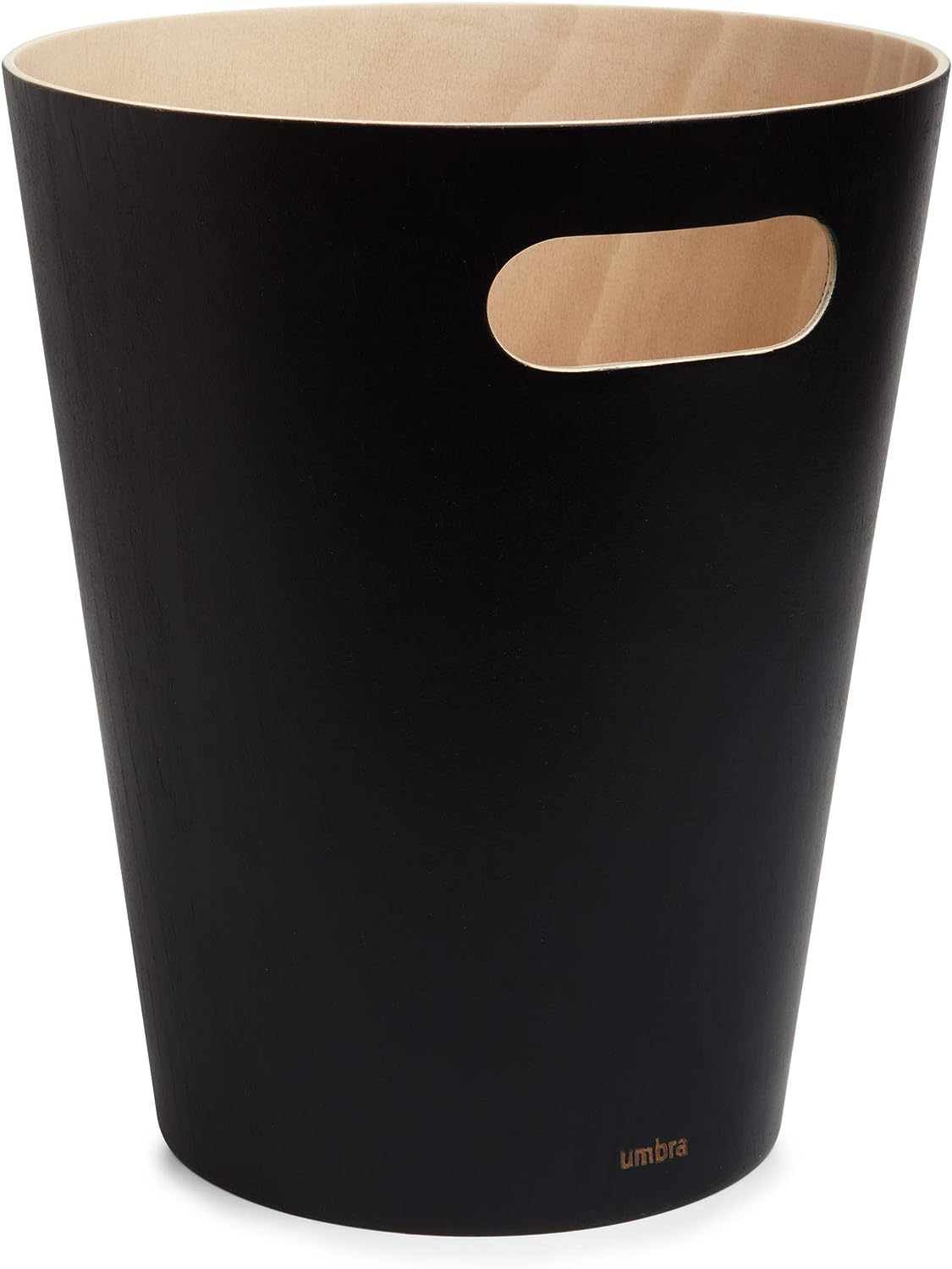 Woodrow Cesto de basura, con capacidad de 7.5 l, Blanco/Natural