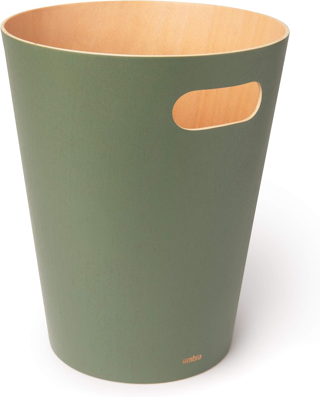 Woodrow Cesto de basura, con capacidad de 7.5 l, Blanco/Natural