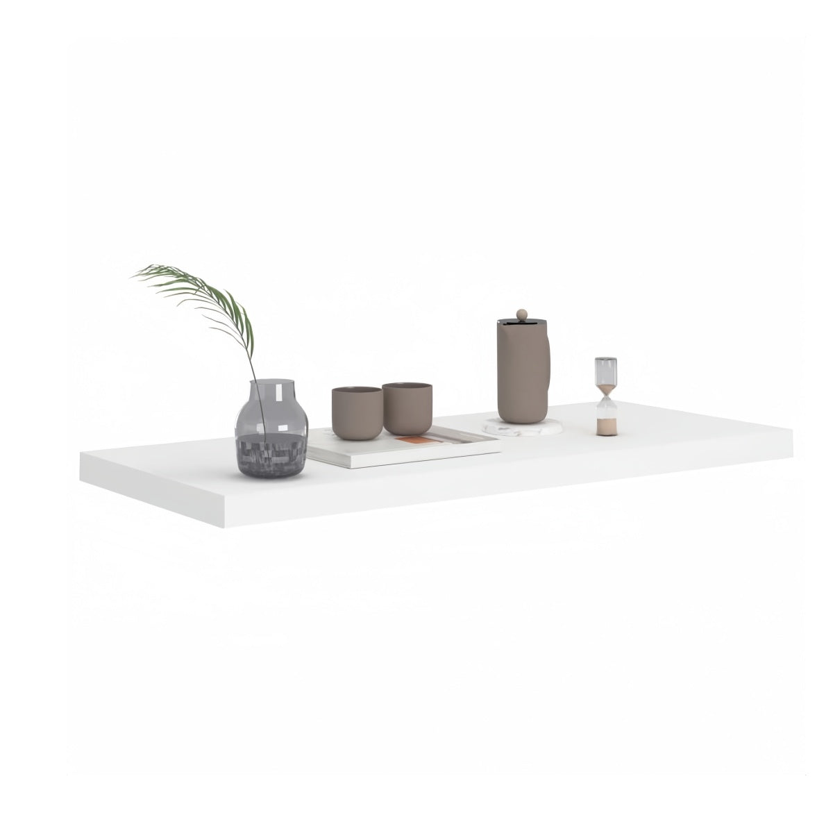 Estante Balda de Pared Flotante, Estante de Pared Madera MDF, Para Salón, Cocina y Dormitorio