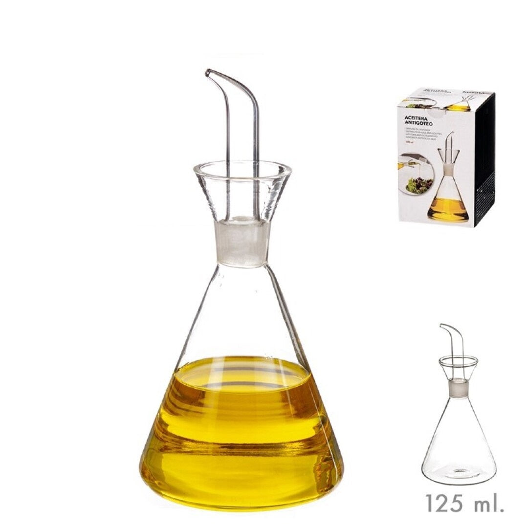 Aceitera antigoteo Cristal 125 CC, aceitera Cocina para Mesa