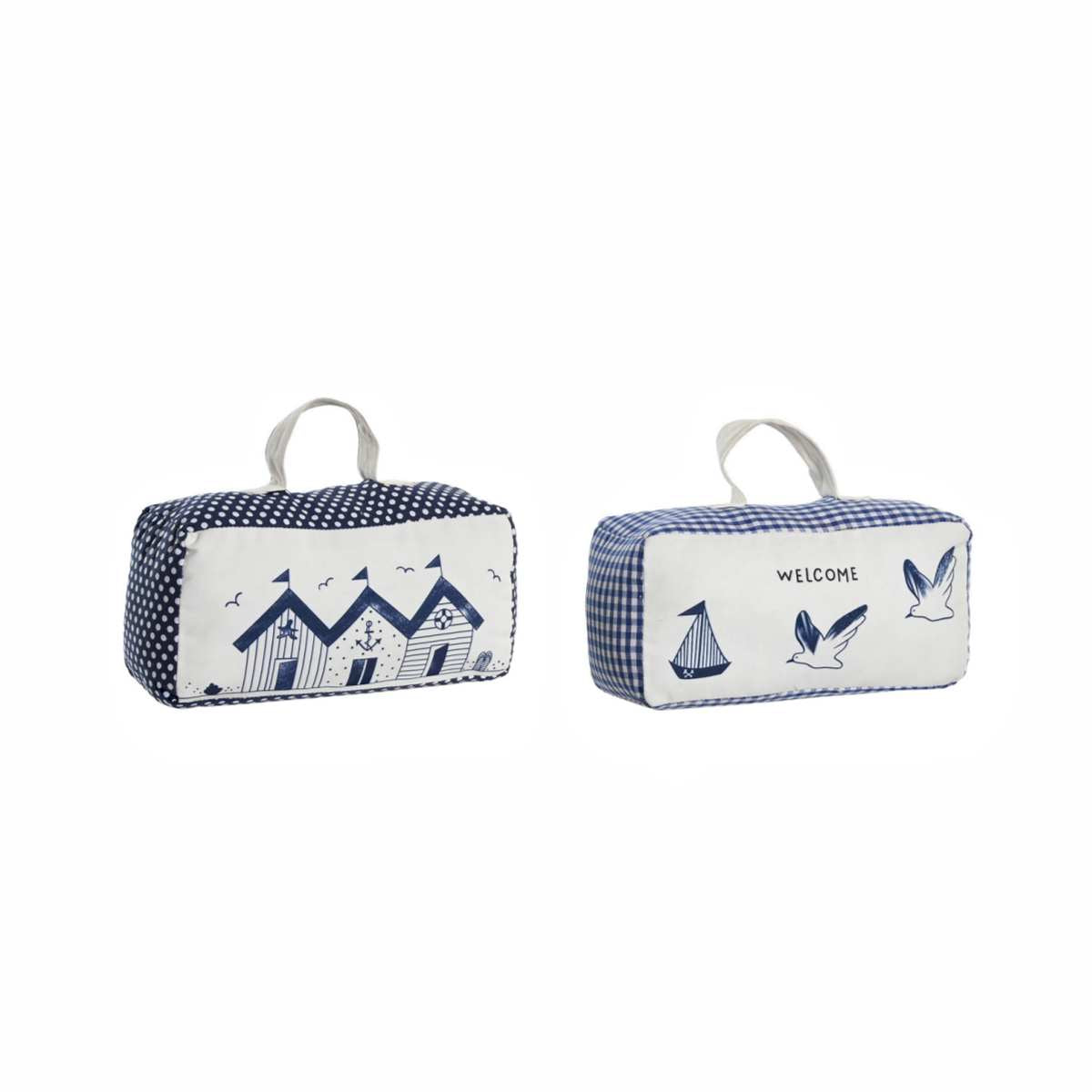 Sujetapuertas Poliéster Arena, Tope Puerta Pack 2, Color Azul 24x9x11 (TOPE PUERTA - PACK 2)