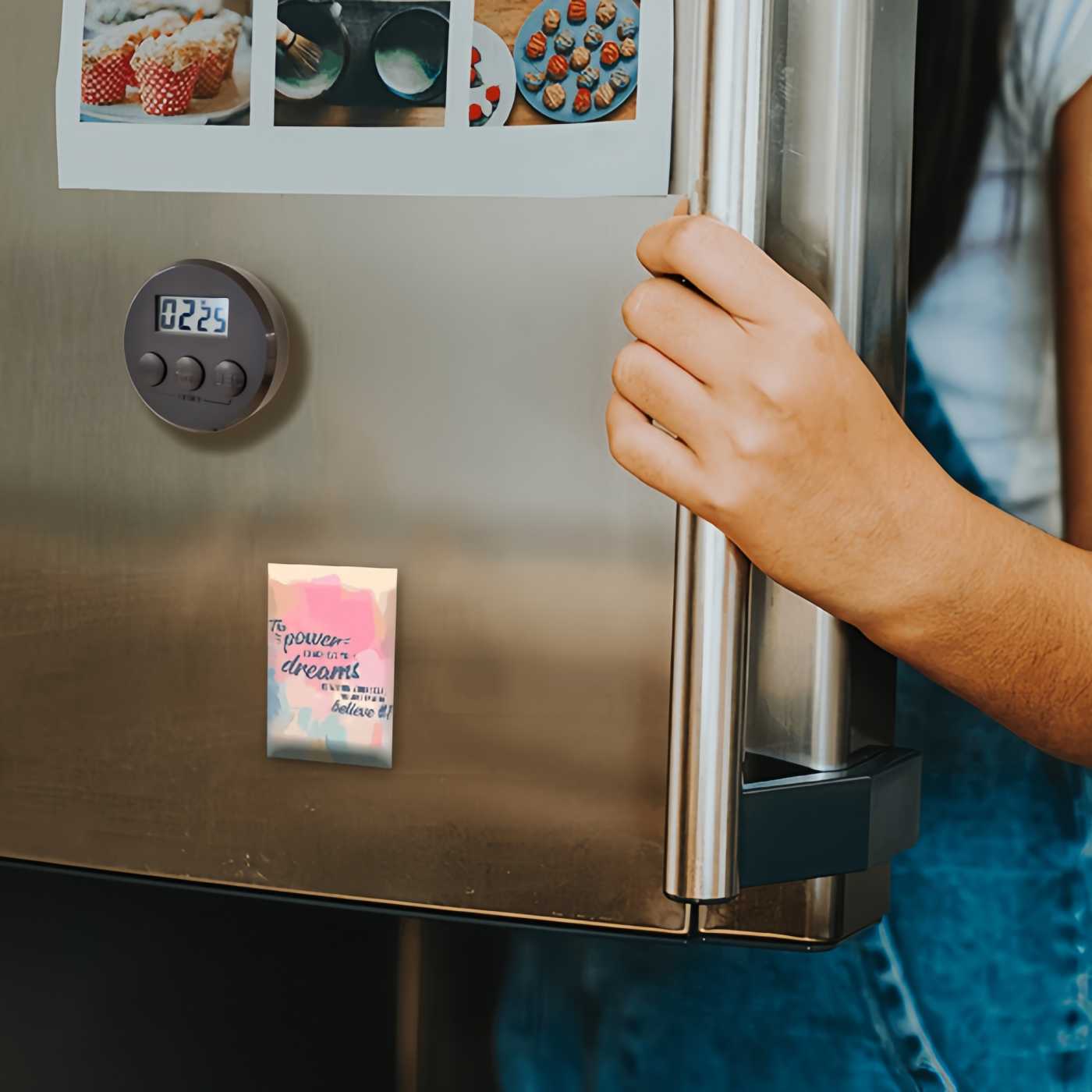 Temporizador Cocina, Cronómetro Digital con Pantalla LCD, Imán para Nevera, Temporizador Multifunción Timer en Niños para Estudiar, Trabajar, Hacer Ejercicio