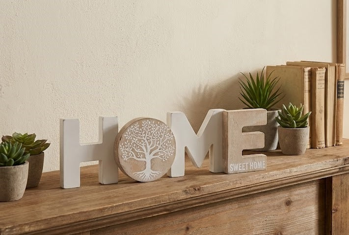 Letras decoración Cartel con Colgadores Sweet Madera