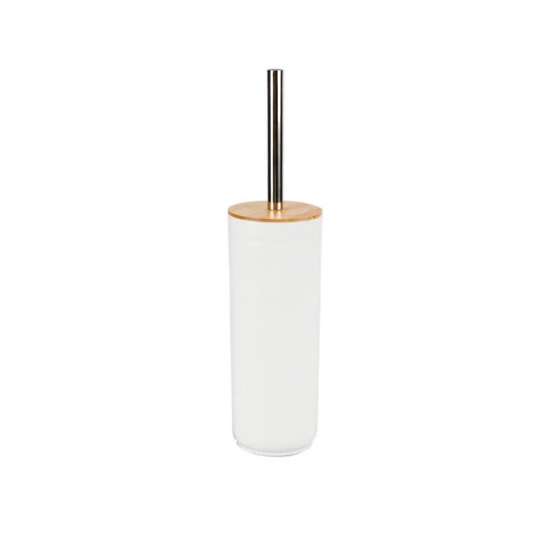 Set Accesorios Baño de Bambú Estilo nordico Blanco