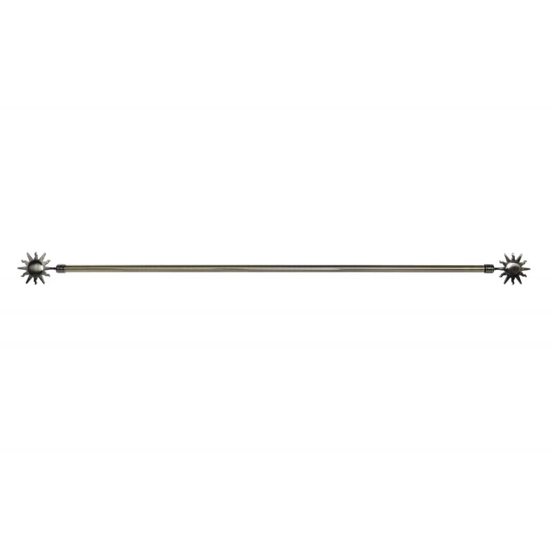 Barra de Cortina Extensibles de Metal Bronce Universal para Dormitorio o Salon de 120-210 cm