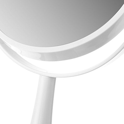 Espejo doble 2 aumentos blanco para baño fantasy