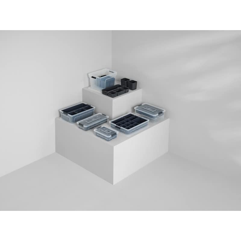 Caja de Almacenamiento con Compartimentos Plástico Desmontable Organizador Multiuso