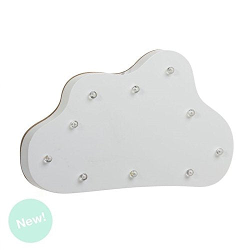 Nube con leds madera decorativa .