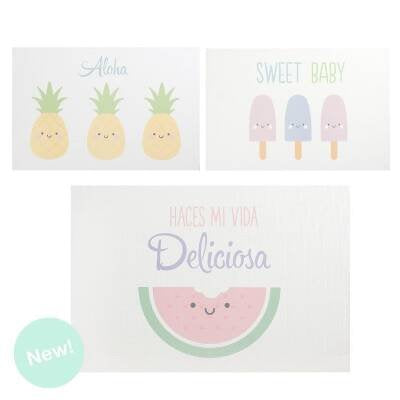 Set De 3 Individuales Malla Infantil 3M