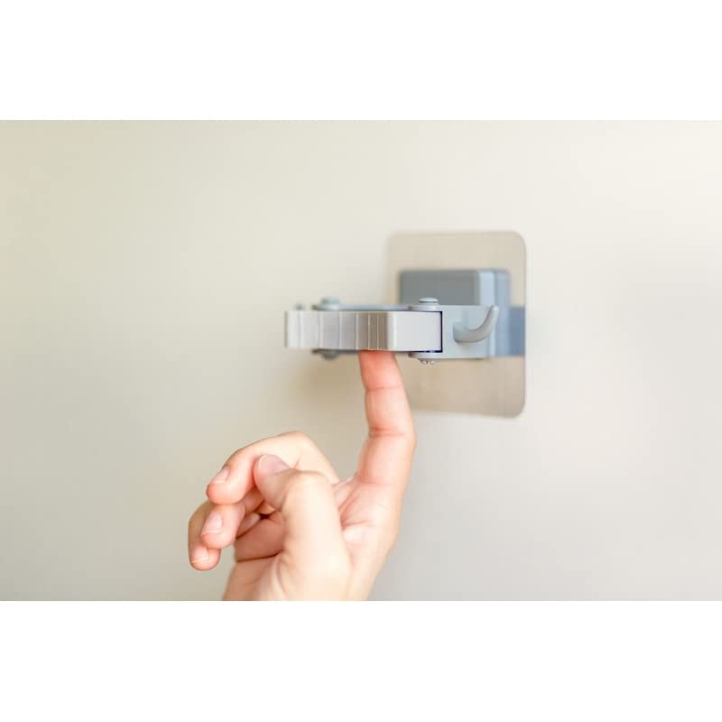 Juego de 2 Sujeta escobas Simple con Adhesivo 3M Compact