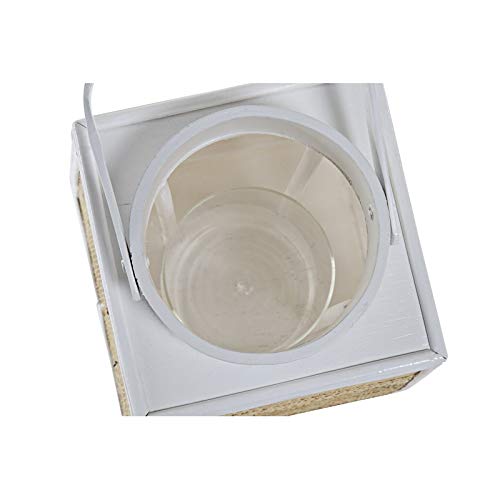 Farol portavela de Bambu Cuerda clásicos para decoración