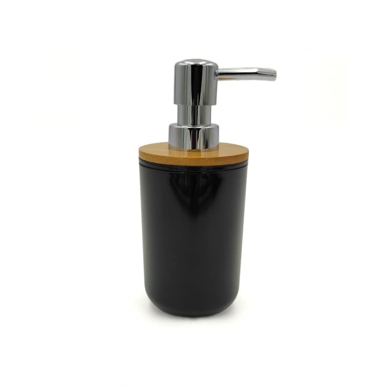 Set Accesorios Baño de Bambú Negro Estilo Factory