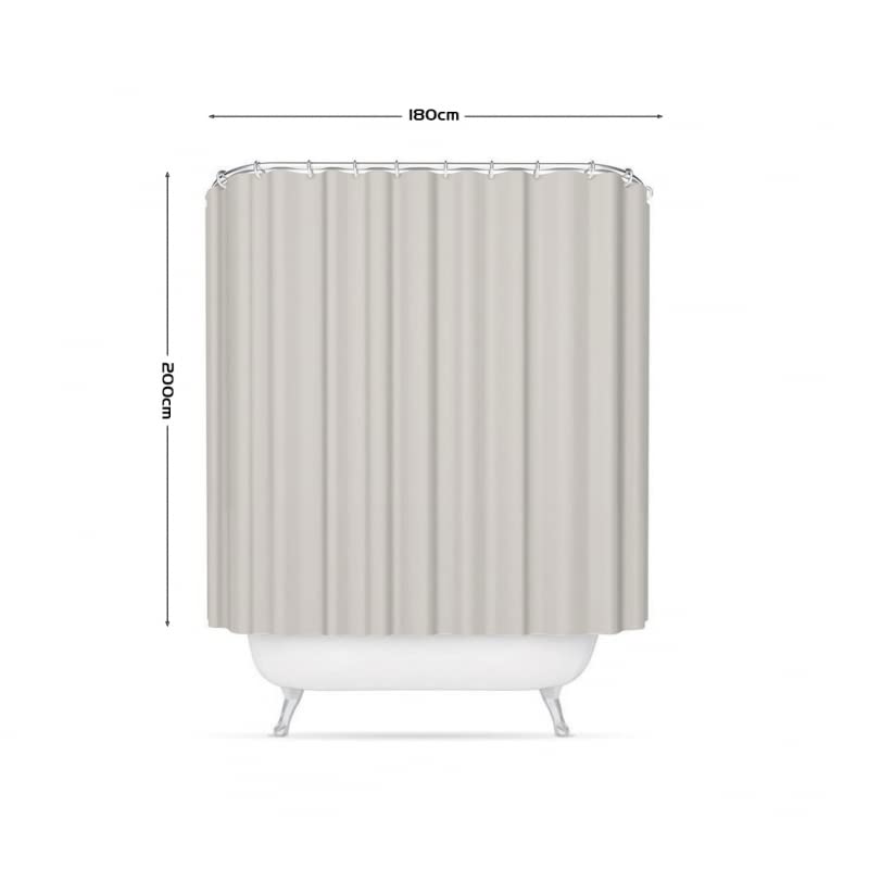 Cortina de Ducha poliéster Impermeable para Cuarto de baño 180x200 cm