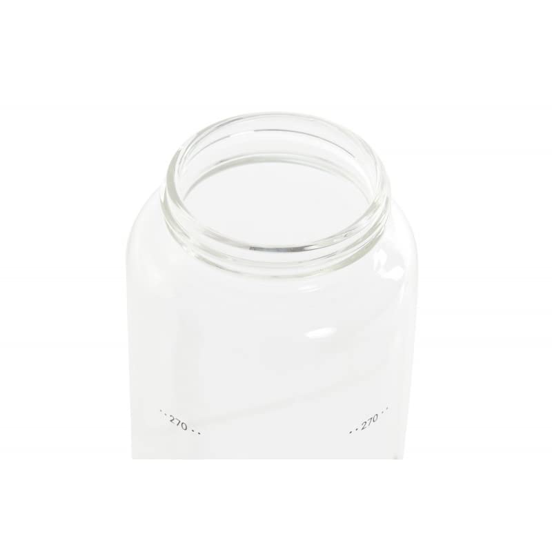 Aceitera Antigoteo de Cristal Borosilicato Tapón de Acero INOX con Tapa Que Se Abre Automatico para Cocina 550 ML