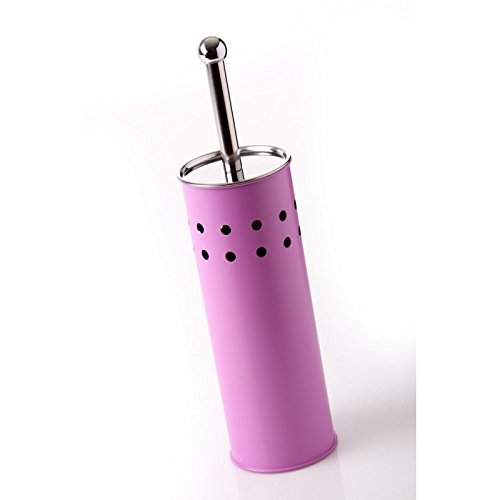 Escobillero malva metal calidad 10 x 10 x 39 cm .