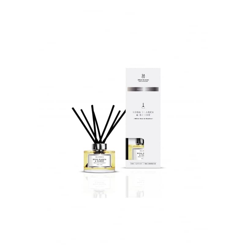 Ambientador Mikado Premium Jazmin y Roble 120 ml, Difusor de Aroma Fresco de Larga Duracion
