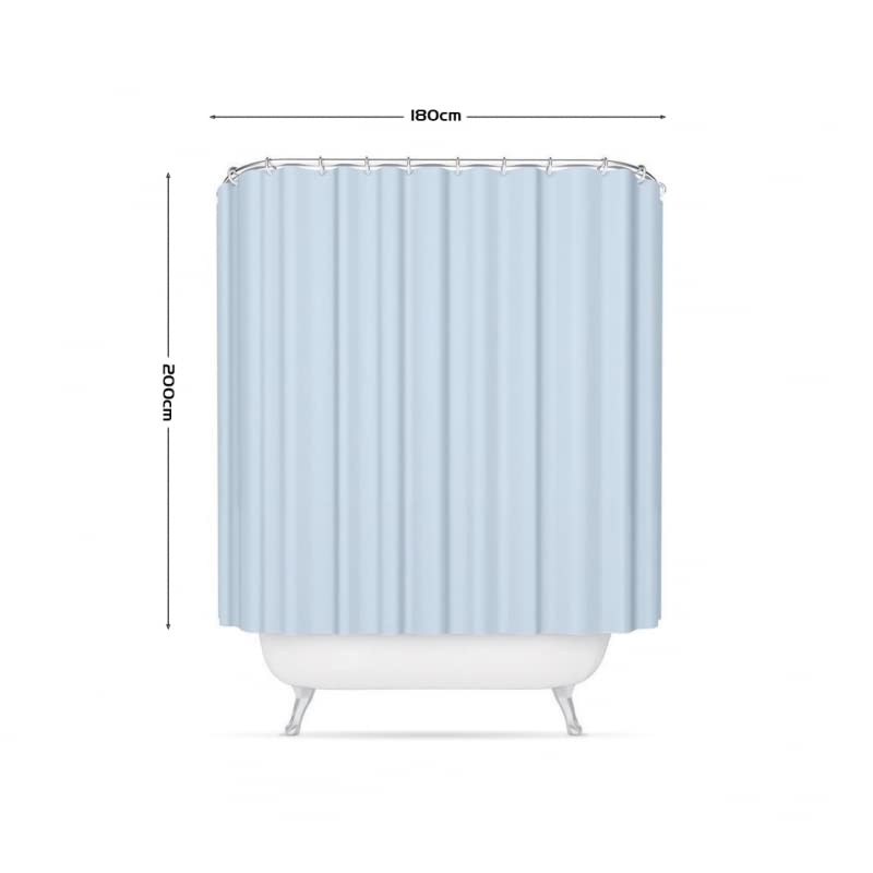 Cortina de Ducha poliéster Impermeable para Cuarto de baño 180x200 cm