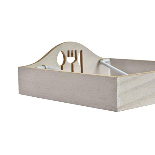 Servilletero Mesa para servilletas Papel en Madera Decorada Cook with Love (Disponible en Dos Modelos) 18x18x7