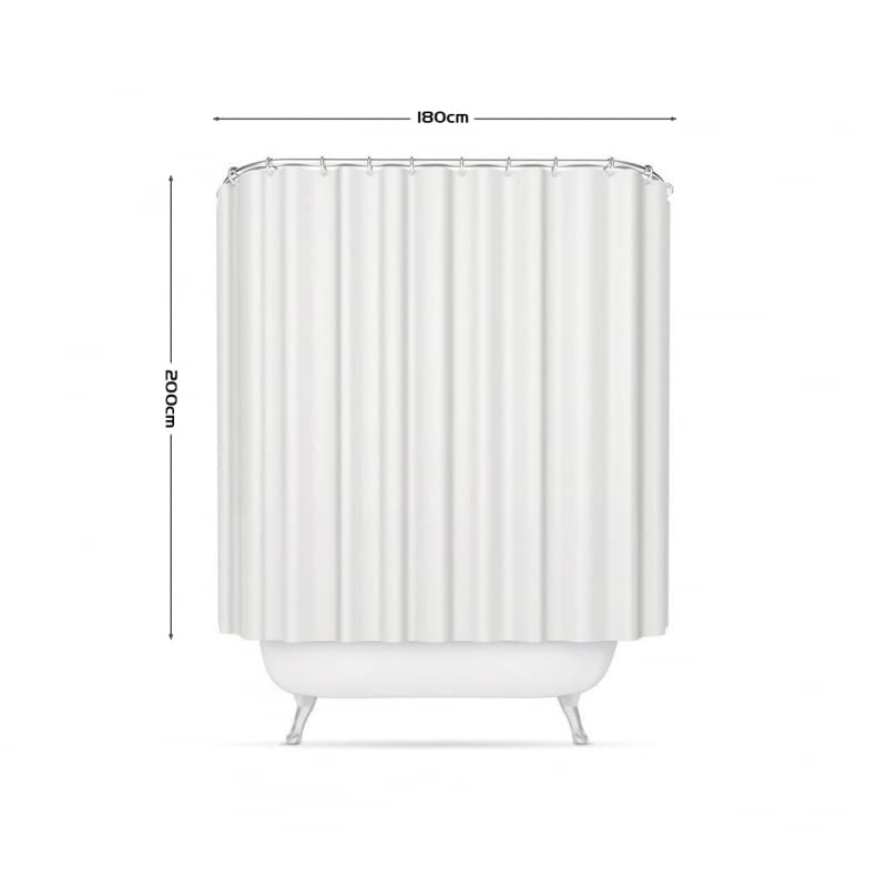 Cortina de Ducha poliéster Impermeable para Cuarto de baño 180x200 cm