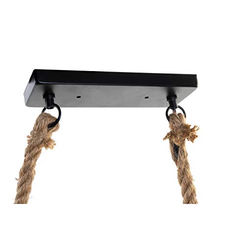Lámpara de Techo Original Bambu Decorado Cuerda para 6 Bombillas